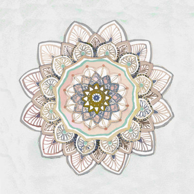 Motif floral sur toile tendue