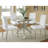 Isolde Chrome 41-inch Dining Table