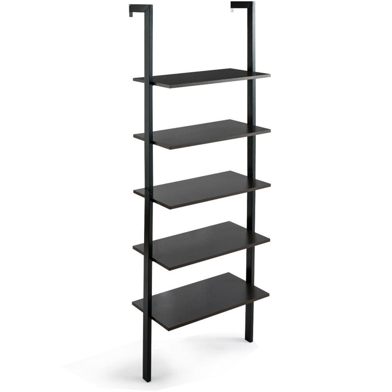 Bontang Ladder Bookcase, Walnut/Black