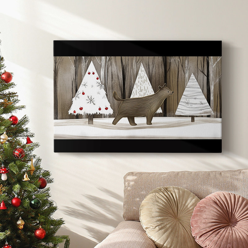 Christmas Holiday Arts - Toile tendue avec châssis, H 8 po x l 12 po