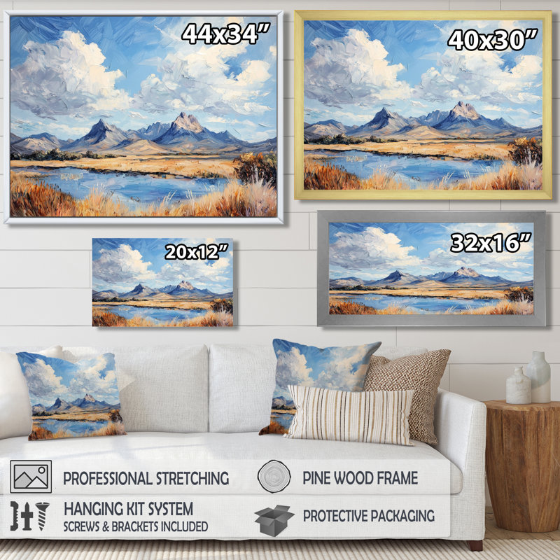 Davis Mountains In Texas II - Texas, impression d'art mural, Reproduction encadrée d'une seule photo sans pass, Blanc