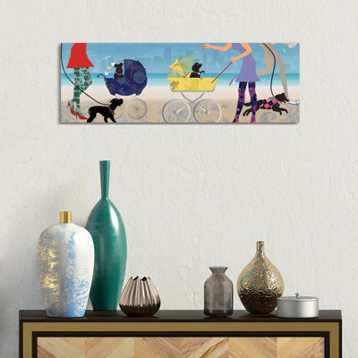 Stroller Dogs II by Allison Pearce - Wrapped Canvas Panoramic Print