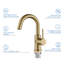 Robinet de salle de bain circulaire monotrou avec ensemble de bonde-116826439