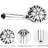 7-setting Dual Shower Head Spa - Stainless Steel Slide Bar , Abs Head, Wall Mounted, Corrosion , 1.8 Gpm Flow Mounted Bar, 7 Function Rain, , Rate, 59" Hose