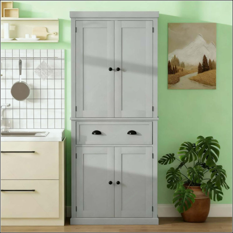 Armoire de cuisine 72,5 po, Gris
