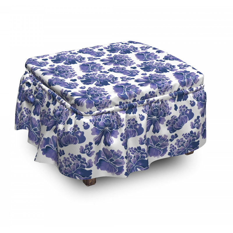 Housse pour repose-pieds chinoise art