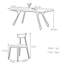 Solid wood sintered stone dining table set-105508268