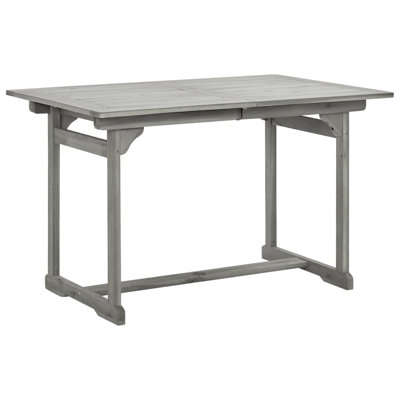 Dechant Garden Dining Table (120-170)x80x75 cm Solid Acacia Wood