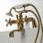 Kingston Brass Kingston Three-Handle 2-Hole Deck Mount Clawfoot Tub Faucet with Handshower-53502161
