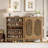 6-tier Shoe Storage Cabinet With Doors And Adjustable Shelves For Entryway-1282963222