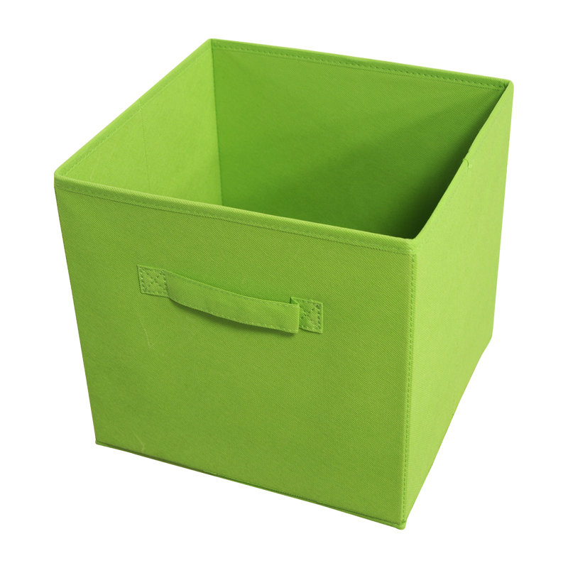 Panier de rangement pliable en tissu, Vert