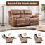 75 " Faux Leather Loveseat Reclining