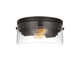 2 Light Glass Flush Mount