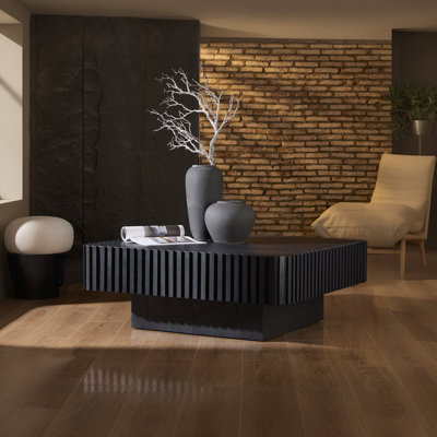 Table basse moderne à rayures verticales