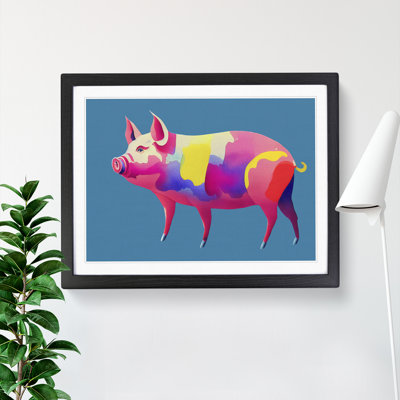 Watercolour Pig Vol.2 Abstract - Single Picture Frame Painting