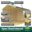 Apex Shed - Single Door with Windows-2067592541