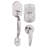 Córdoba Handleset with Electronic Deadbolt and Door Lever and Rosette