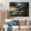 Bord de mer majestueux phare I, reproduction d'art sur toile-1423752057-1423752056