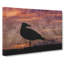 Seagull and Purple Sunset - Wrapped Canvas-61847104