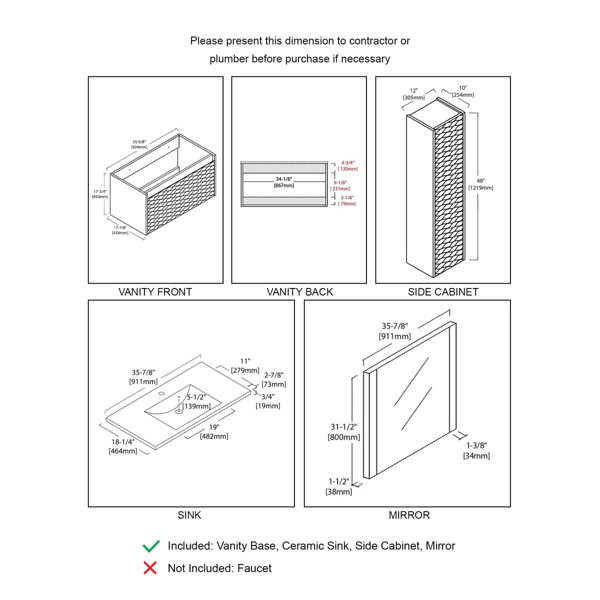 Dimensions du produit