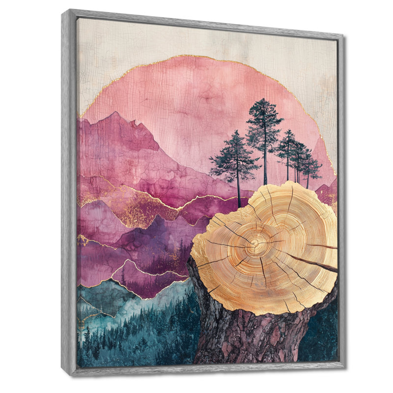 Benally - paysages, art mural sur toile, Argent argent, Reproduction encadrée sans passe-partout, H 20 po x l 12 po