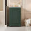 Meuble-lavabo de style shaker de 20,1 po x 18,4 po et 33,8 po avec lavabo, porte simple à fermeture en douceur et rangement pour petits articles de base en céramique de 20 po-130603204
