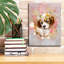 «Flower Crown Cavalier King Charles Spaniel» par Furbaby Affiliates, art mural sur toile-29059730