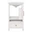 Meuble-lavabo de 20 po avec lavabo, meuble de rangement autoportant avec porte à fermeture douce, support de porte et tiroir