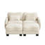 Chaise longue rembourrée en chenille de 70,8 po de largeur-1039308423