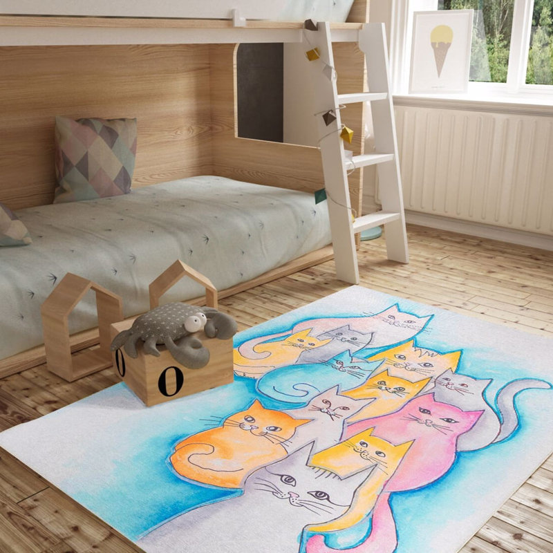 Luxueux tapis lavable à la machine, 100% polyester, 7,5 x 10,8 pieds | Hauteur des poils: 0,2 po, 1850 g / m² | Dessus en polyester recyclé, facile d'entretien, parfait pour le salon et la chambre à coucher, conception douce et durable