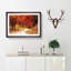 Path Through the Forest at Autumn in Abstract - Framed Print-55737335-55737344