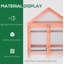 Garden Cold Frame Polycarbonate Greenhouse with Adjustable Shelves, Double Doors, Openable Top Covers, Grow House for Flower Vegetable Plants, 80 x 47 x 138cm, Orange