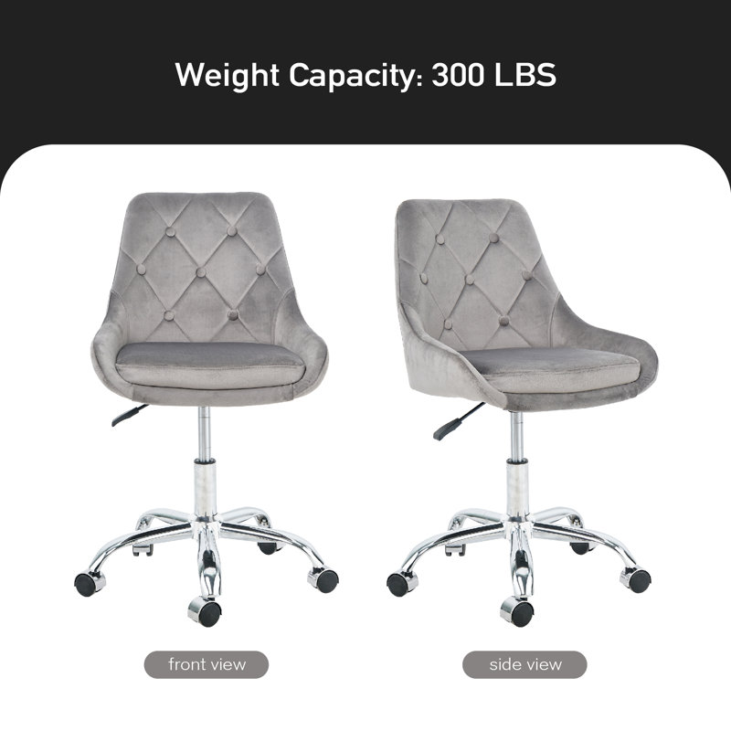 Chaise de travail Salote, gris