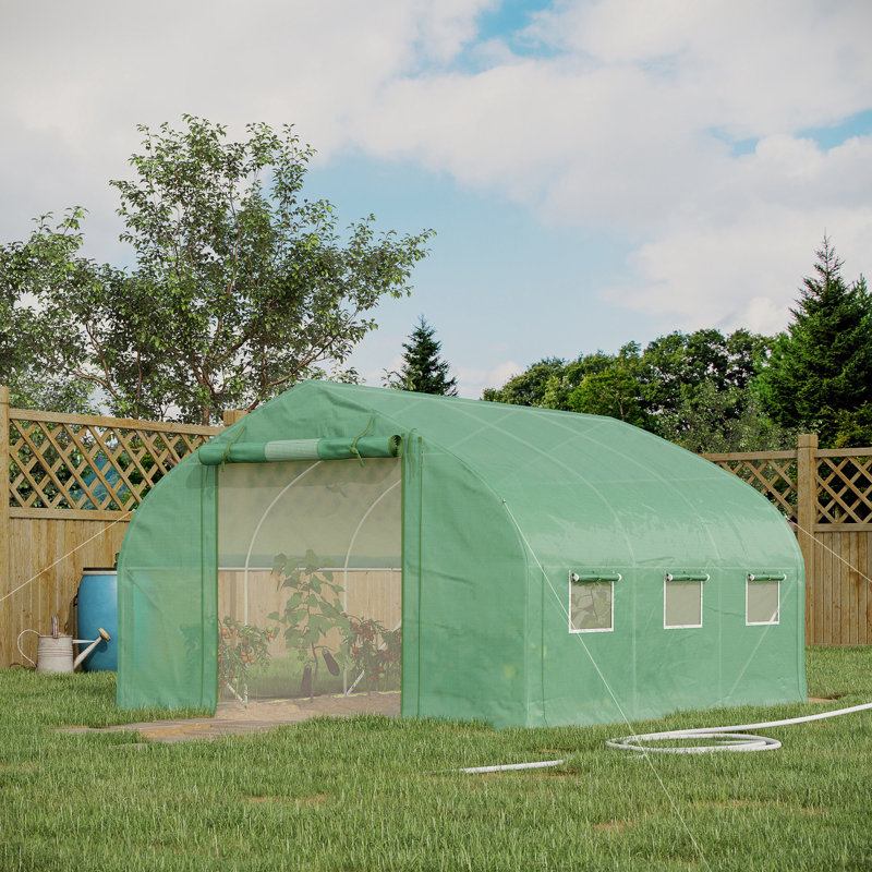 11' W x 10' D Greenhouse, Green