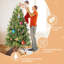 Arbre de Noël de 7,5 pi avec 1599 pointes en PE + PVC - Arbre de Noël plein corps avec branches articulées, assemblage facile, support en métal stable, décoration de Noël classique-120930830