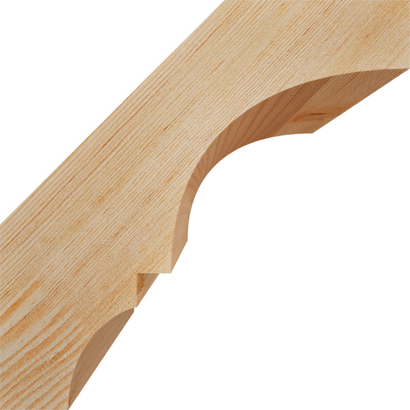 Genouillère Balboa, Sapin de Douglas, Lisse, H 8 po x l 5,5 po x P 8 po