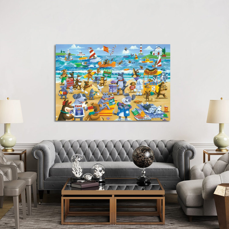 Dogs Beach by Peter Adderley - Wrapped Canvas Gallery-Wrapped Canvas Giclée, 152.5 cm H x 101.5 cm W