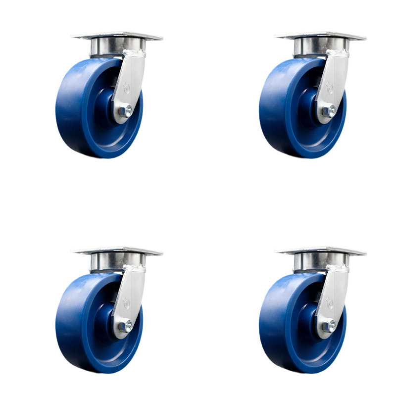 Kingpinless Solid Swivel Top Plate Caster