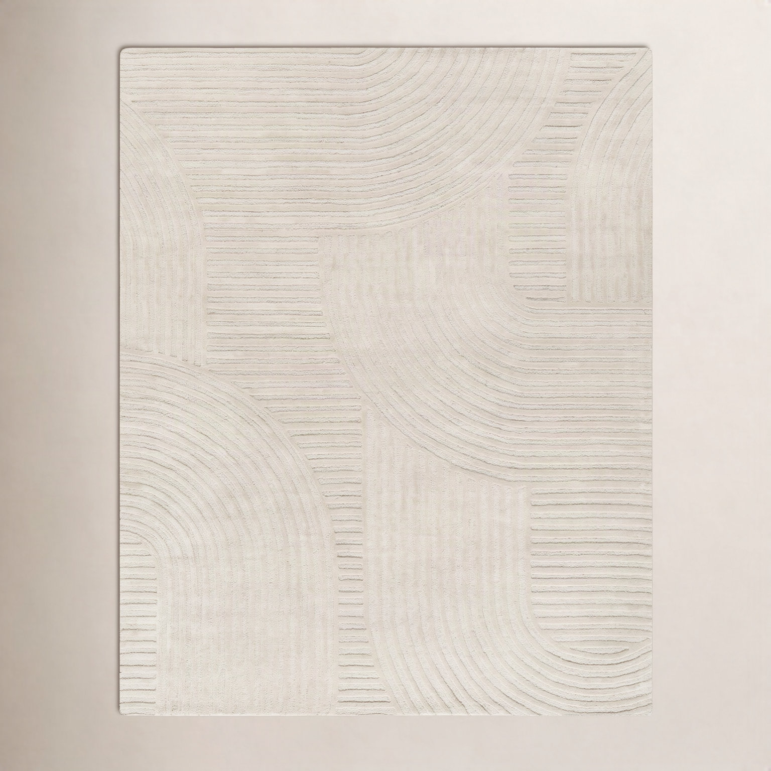 Polk Hand-Tufted Striped Rug, Rectangle 8' x 10'