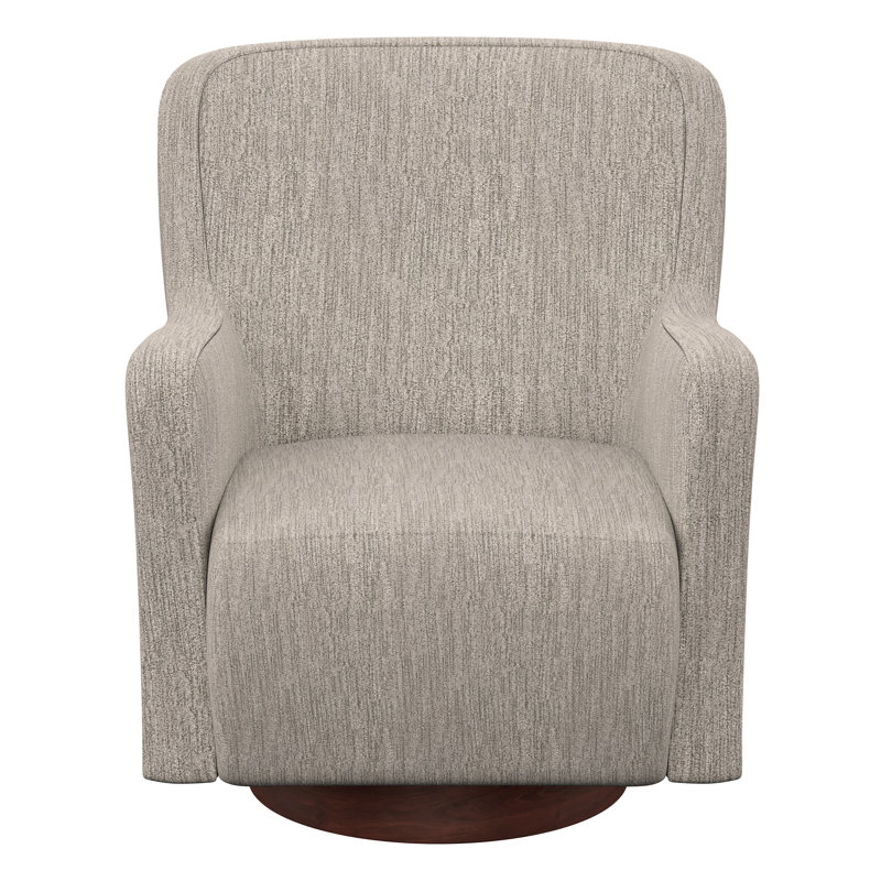Clara 30" Wide Swivel Accent Chair, Creston Cloud Polyester