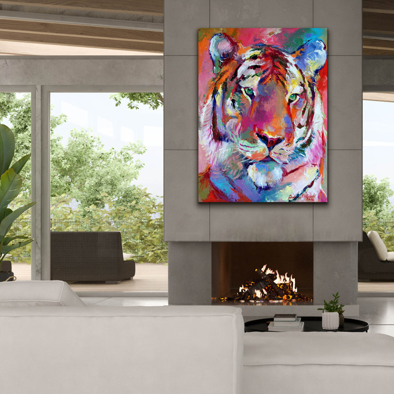«Tiger 4» par Richard Wallich, H 54 po x l 40 po x P 1,5 po