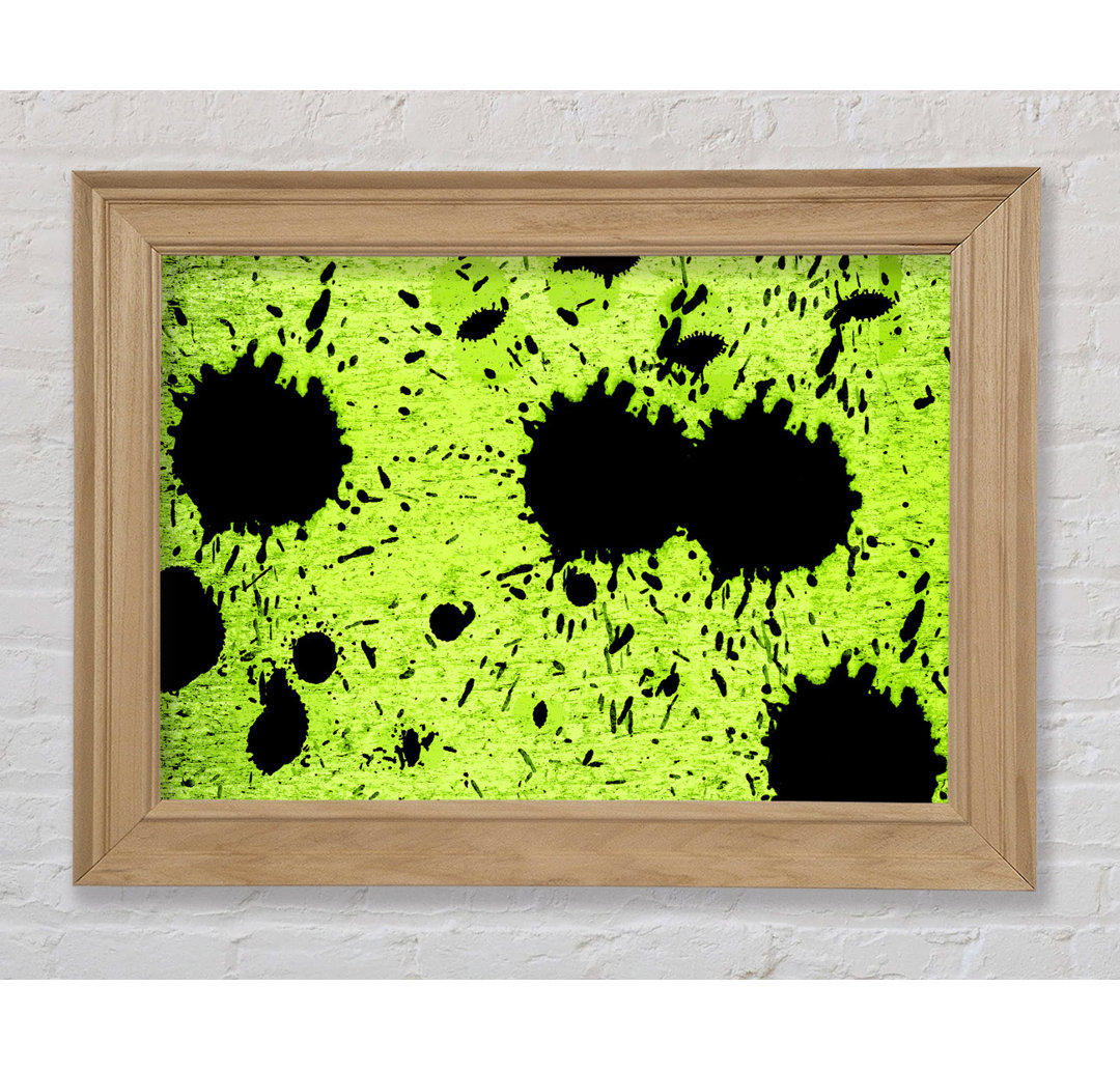 Gerahmtes Leinwandbild Lime Green Fury