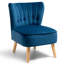 Chaise d'appoint en velours 21,5 po Herron-888943822