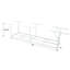 Support de rangement en métal robuste 2 x 8 pi, blanc, capacité de soutien de 400 lb, hauteur de 22 à 40 pouces, plafond utilisable pour les articles non utilisés, capacité blanche, espace de récupération