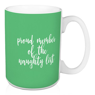 Grande tasse à café, membre fier de la liste naughty Hallman