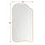Miroir de plancher asymétrique doré Ellara