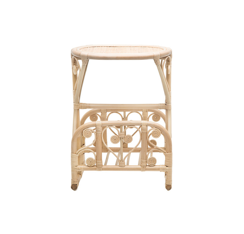 Patton Rattan Free Standing Magazine Rack, Natural