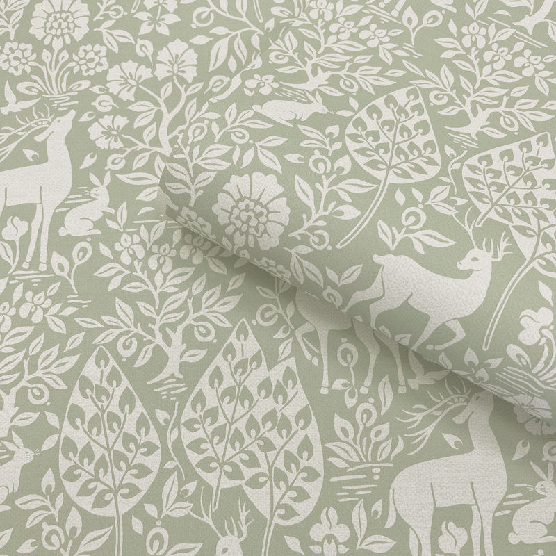 10.05m x 53cm Matte Wallpaper Roll, Green
