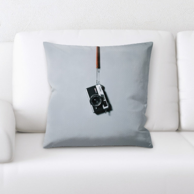 Microsuede Reversible Throw Pillow