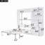 Lit escamotable avec plusieurs tablettes de rangement et une armoire, blanc